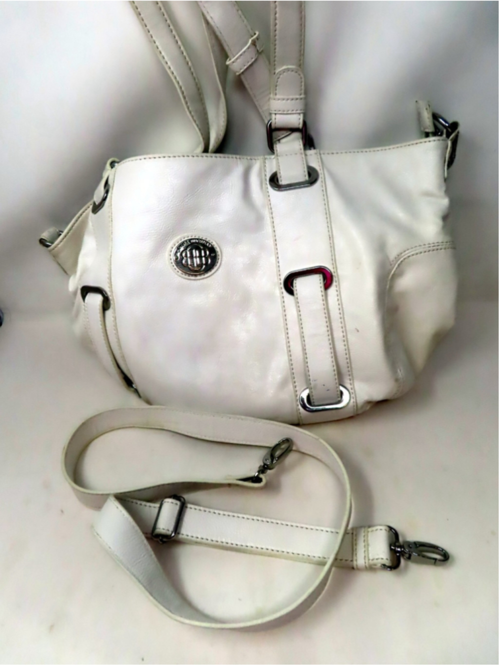 DANA BUCHMAN Fitzgerald Tote Handbag Shoulder Bag White